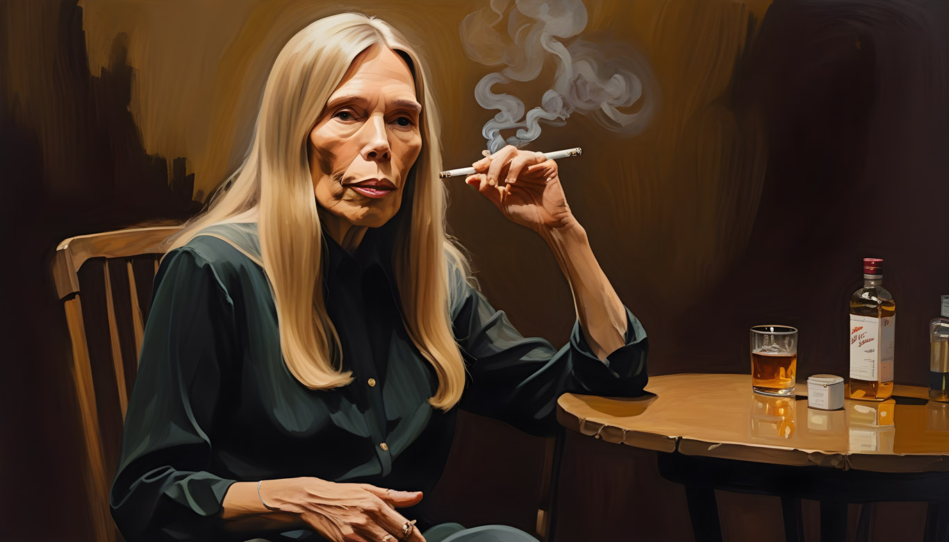 Joni Mitchell painting