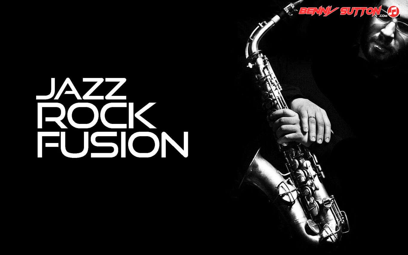 Jazz Rock Fusion Music graphic montage