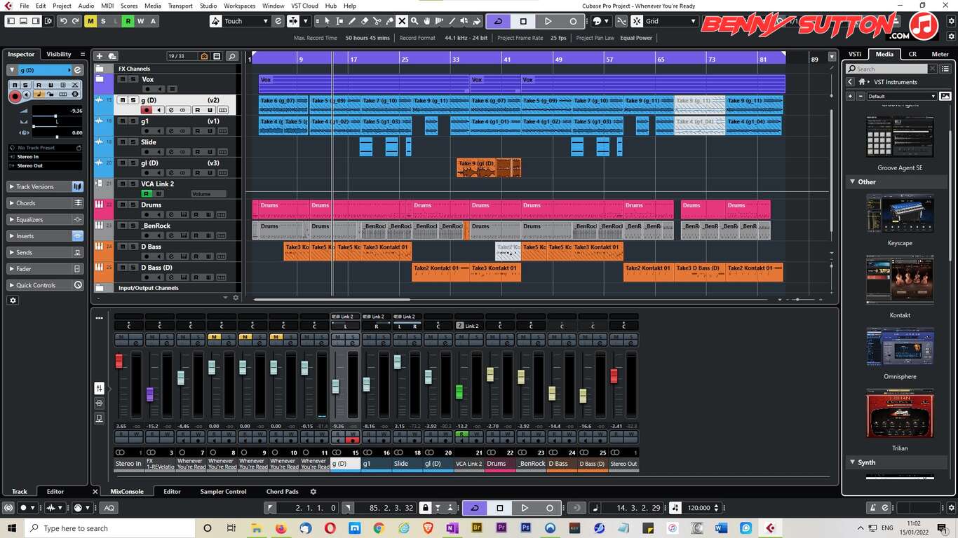 cubase project screen multi track