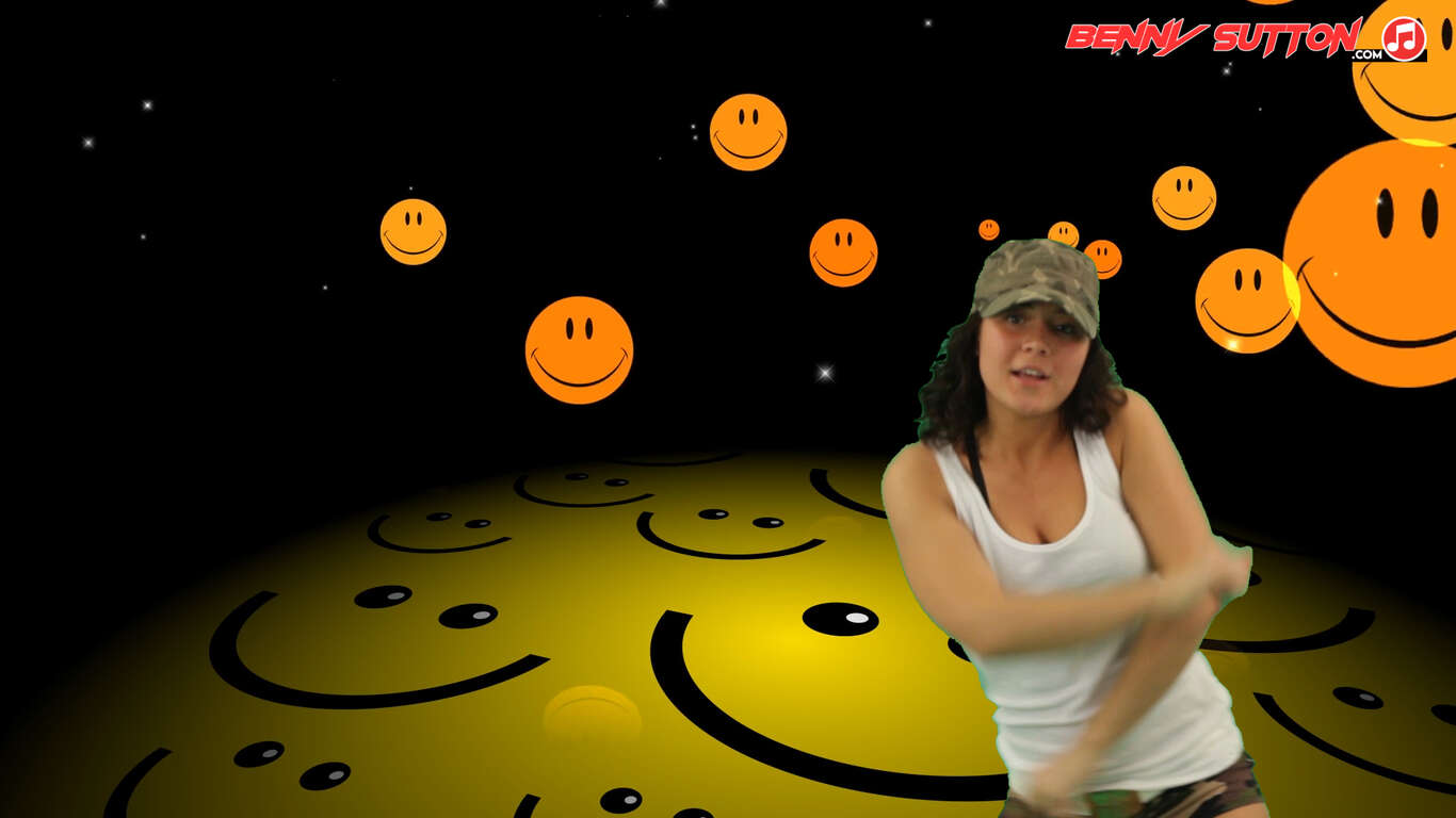 ecstacy culture smileys with girl dance 1