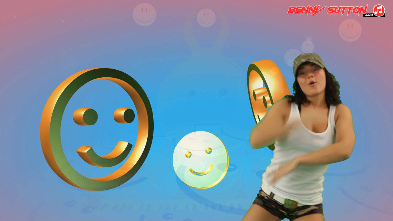 ecstacy culture smileys with girl dance 2
