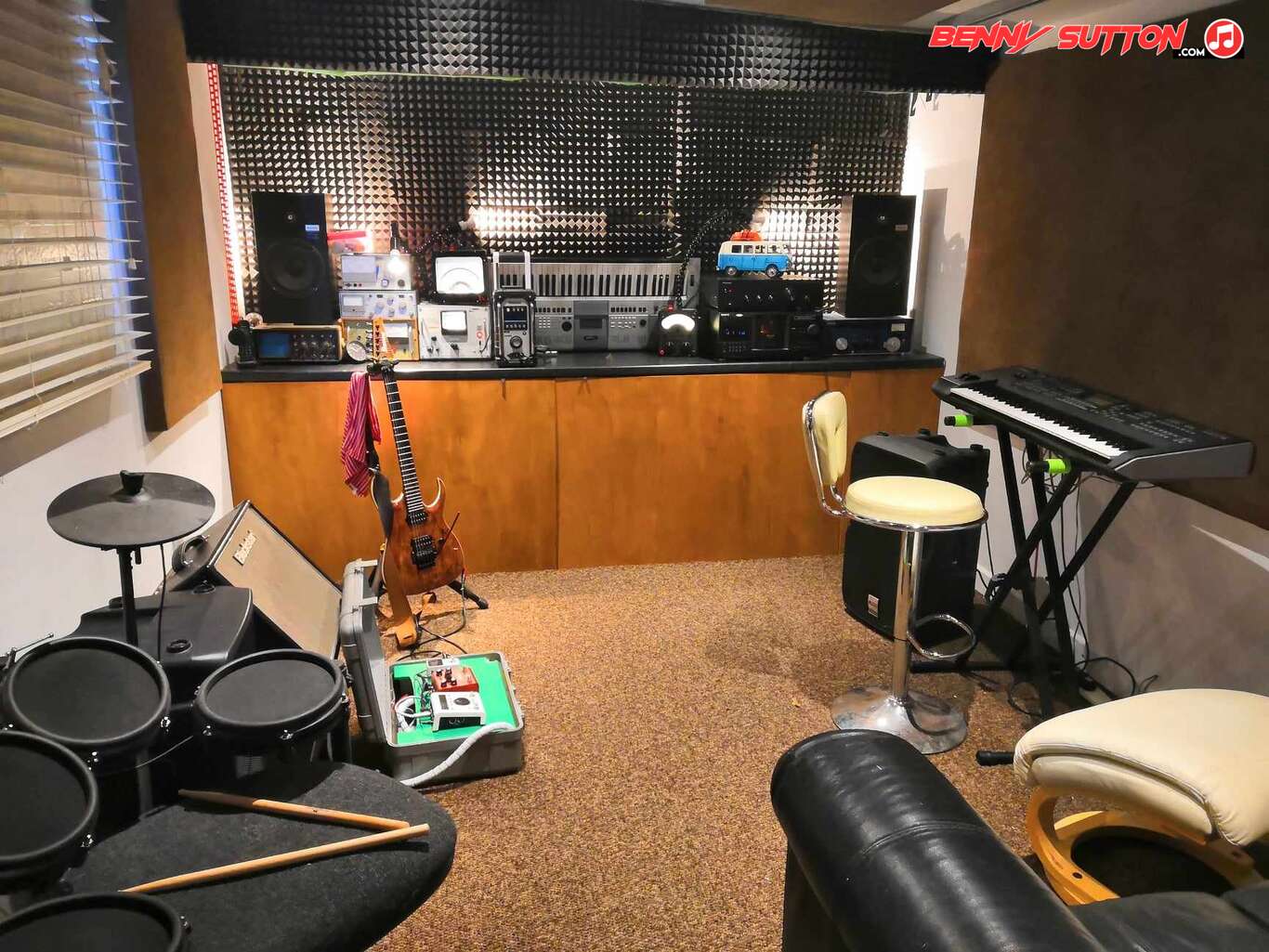 man cave and home recording studio